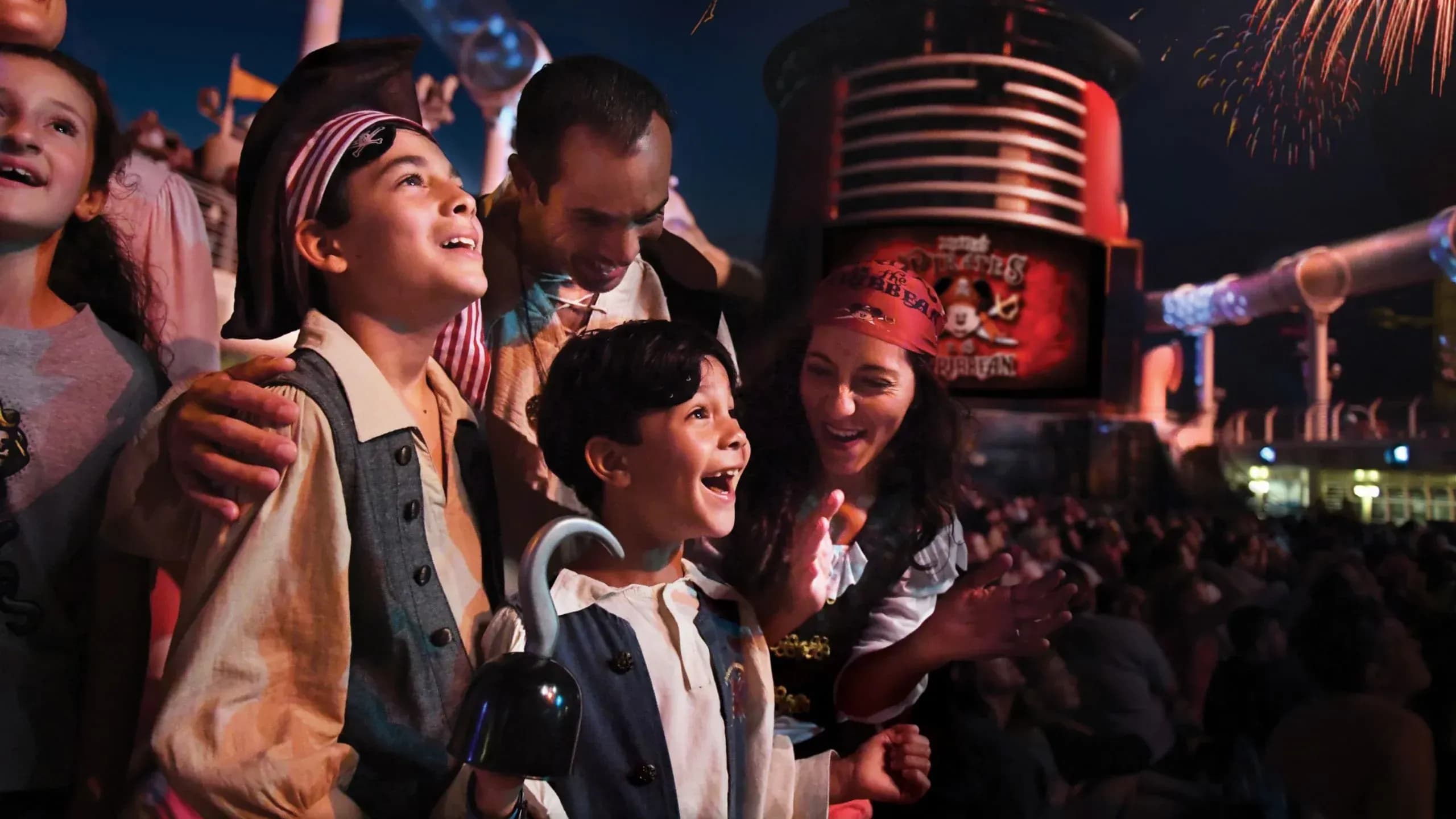 Disney cruise entertainment - fireworks at sea