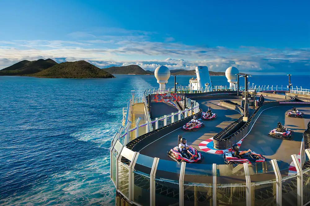 Norwegian Joy race track, NCL Cruise activities