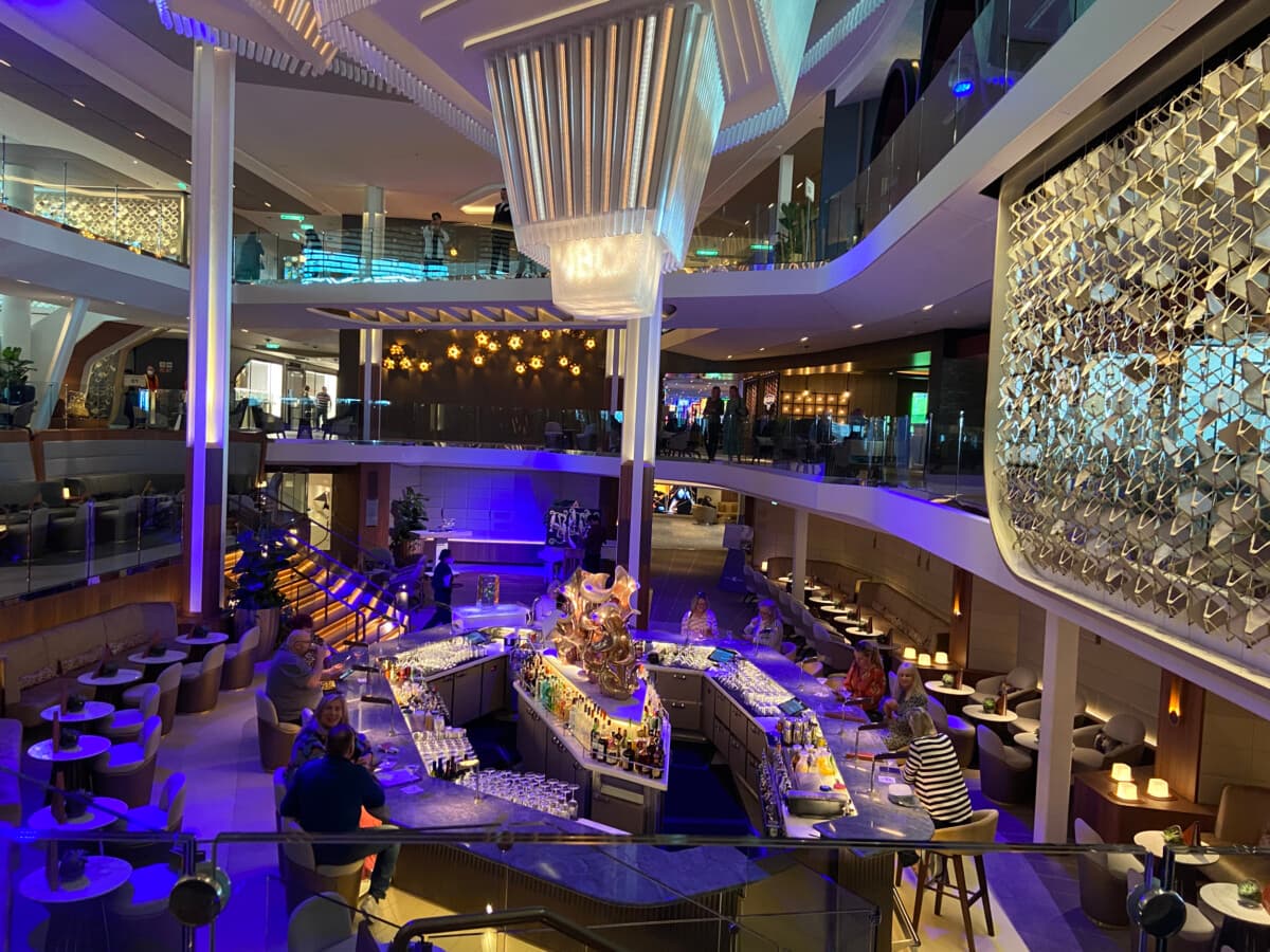Celebrity Ascent cruise ship  grand plaza - blog