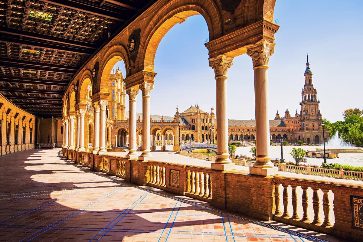 Plaza de Espana seville, cruise to seville
