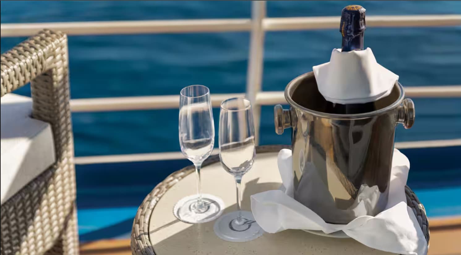 Oceania Cruises Suite Welcome Champagne - blog