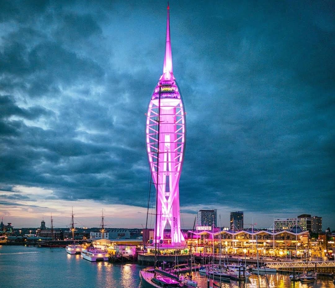 Spinmaker tower at Portsmouth, Cruises from Portsmouth