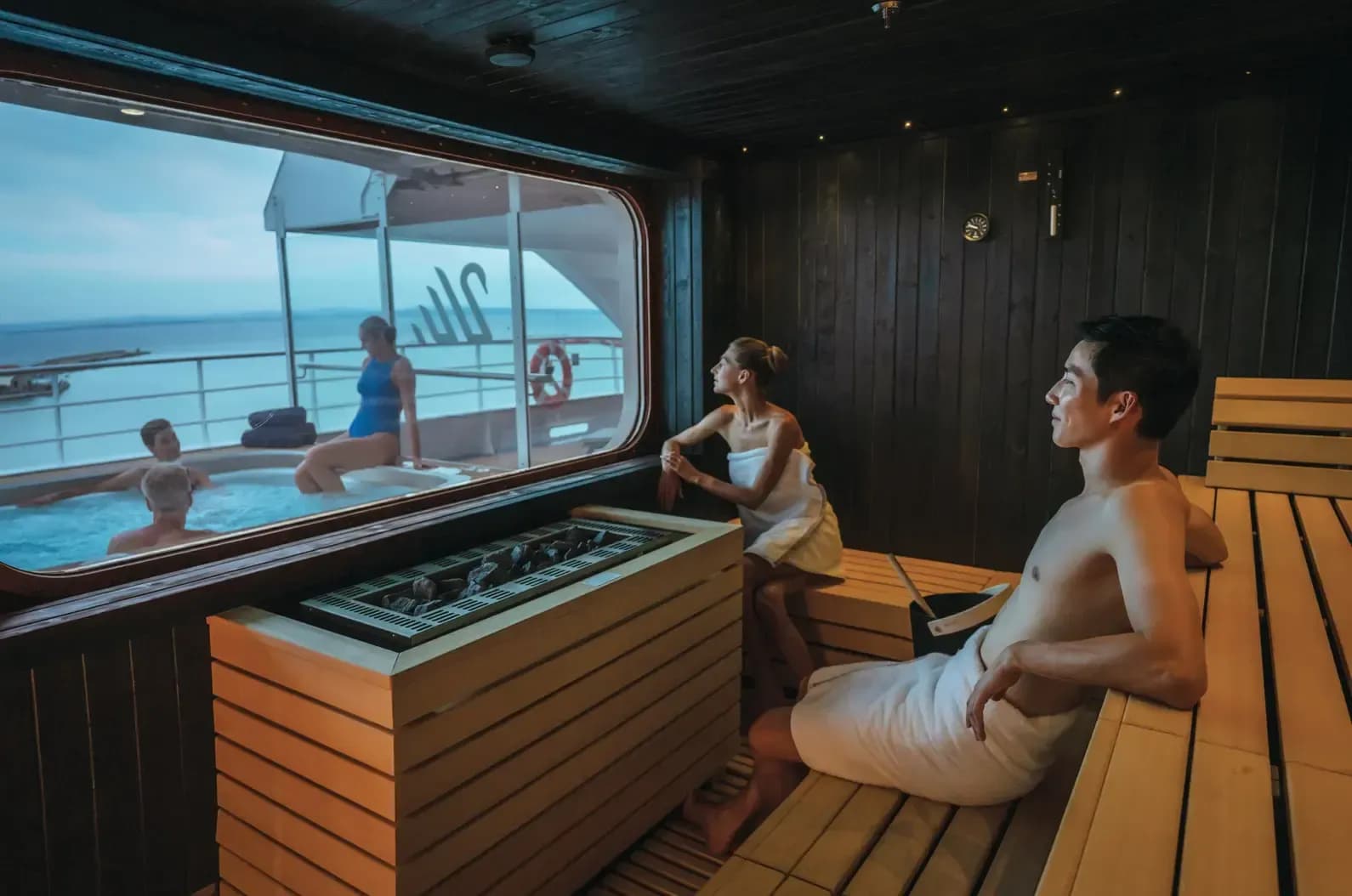 Swan Hellenic luxury cruise expedition Ship spa sauna