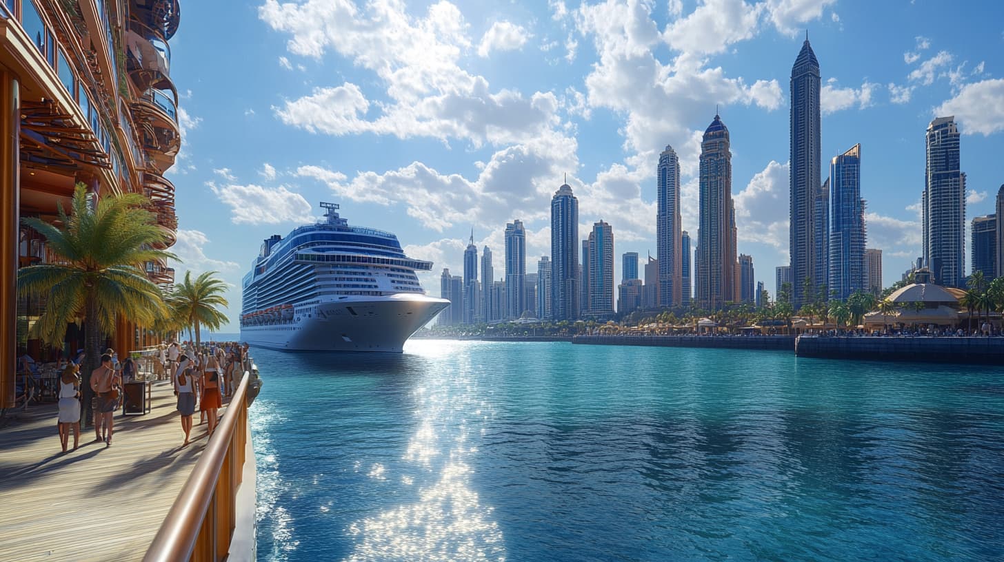 Cruise ship at Dubai Cruise port