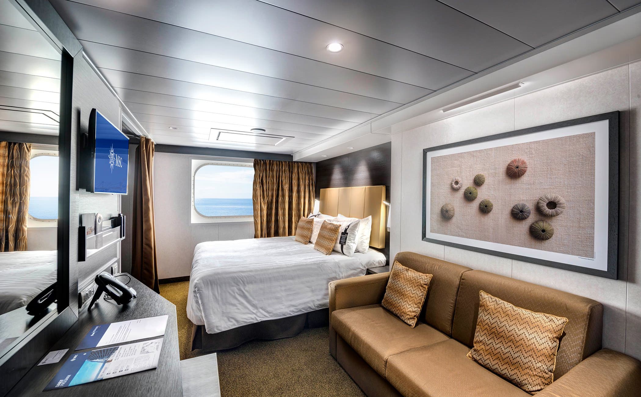 MSC Bellissima ocean view cabin