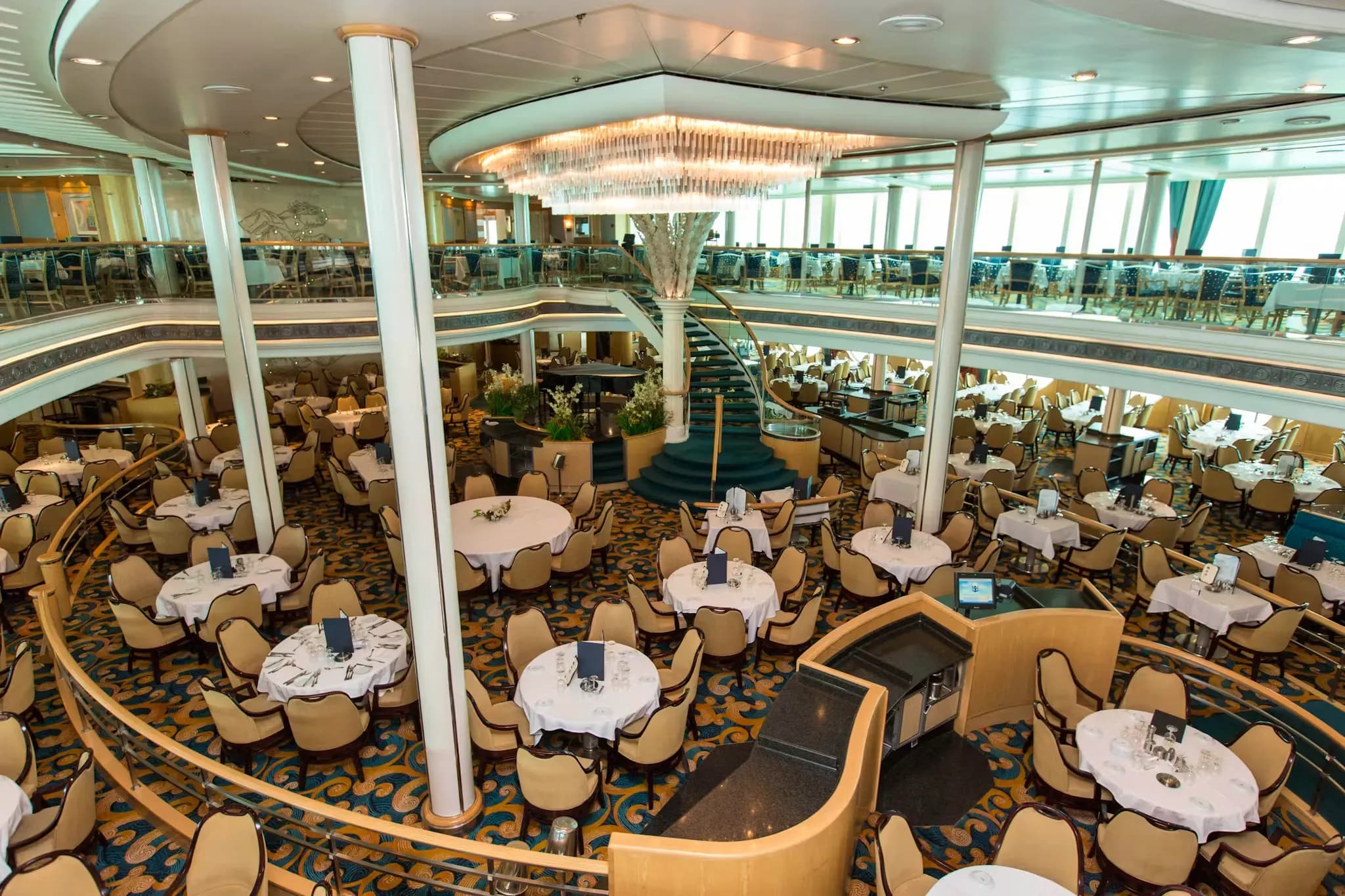 Royal Caribbean - Vision of the Seas, Multi-level Aquarius Dining Room