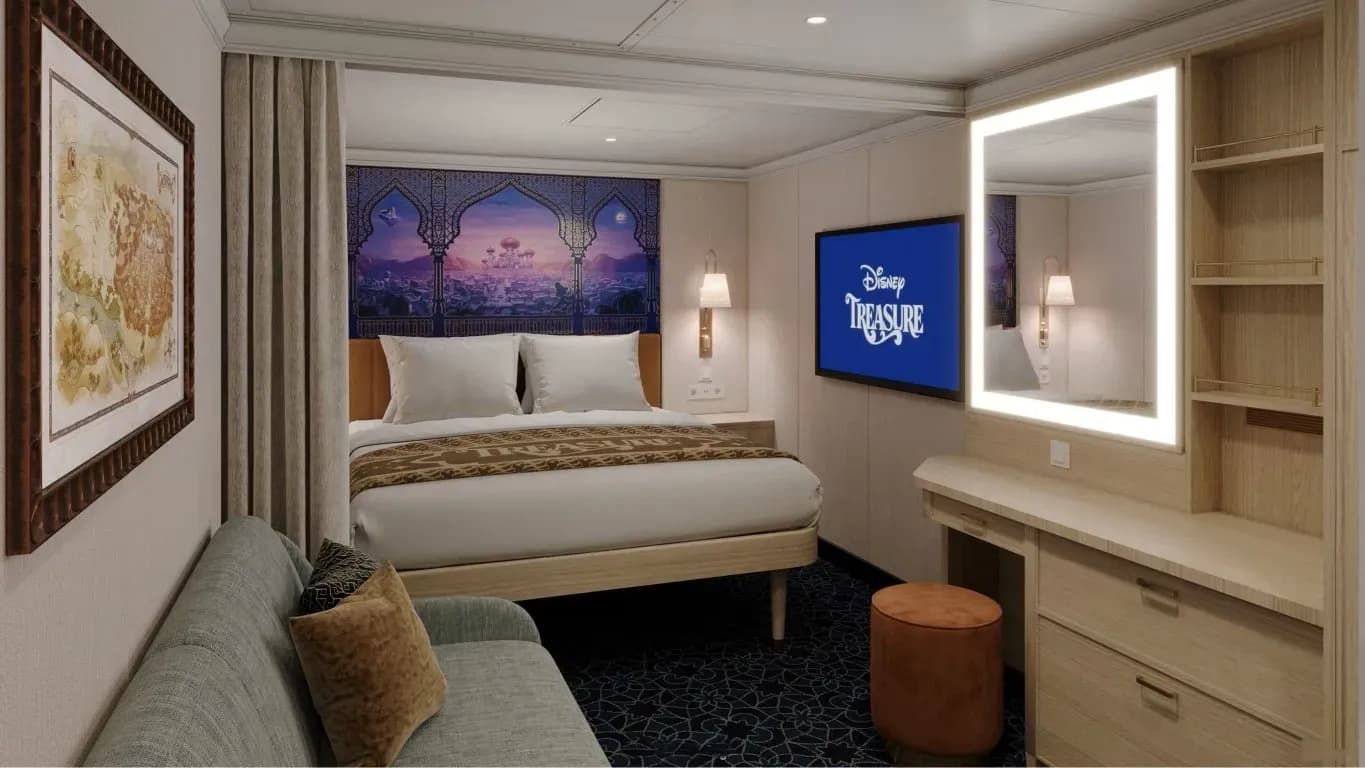 Disney Treasure, Inside Staterooms 