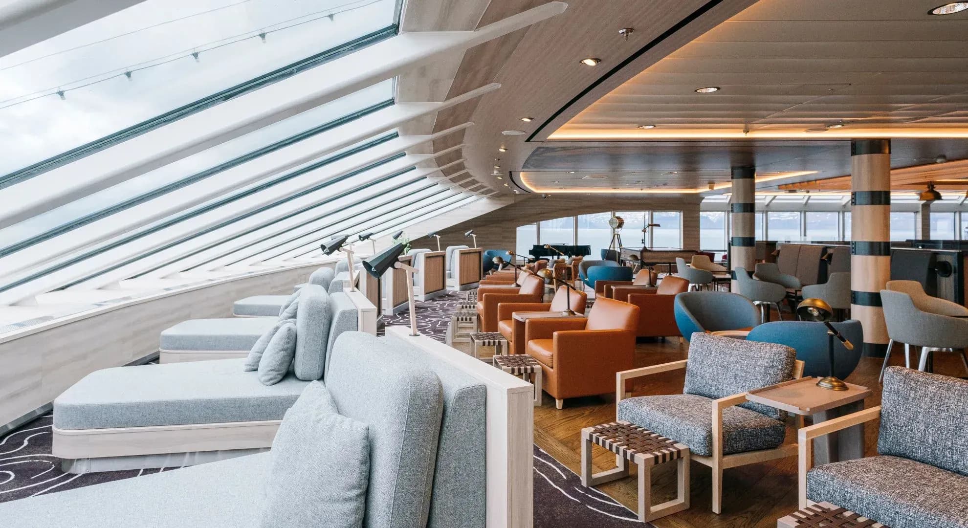 MS Roald Amundsen cruise ship lounge