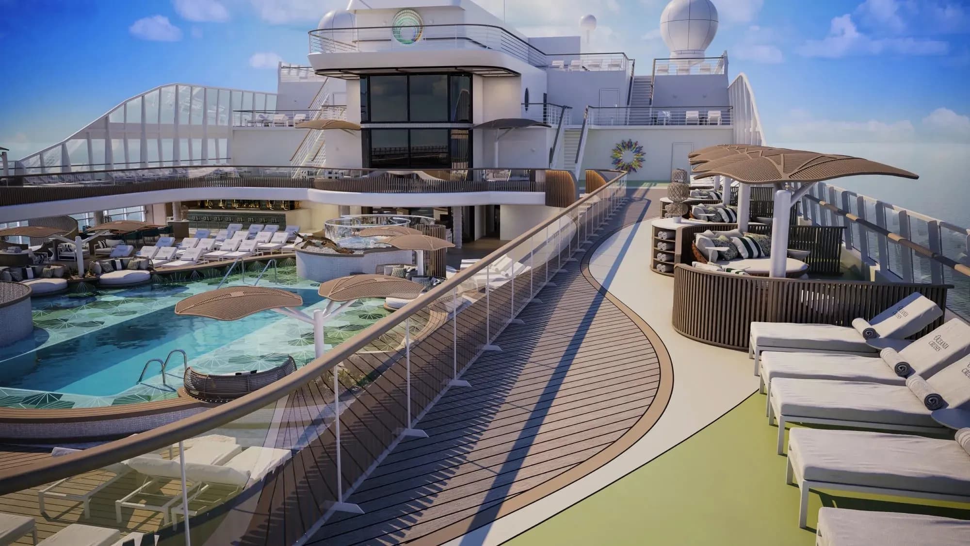 Ocenia Vista pool deck - Oceania Allura