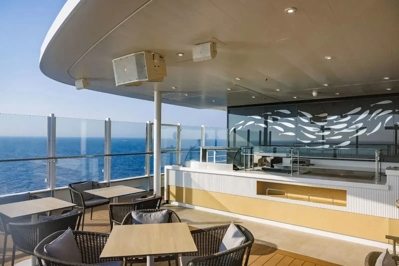 Swan Hellenic luxury cruise expedition Ship  Pool Deck