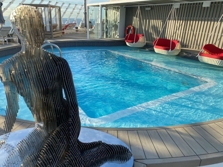 Celebrity ascent cruise ship  retreat deck