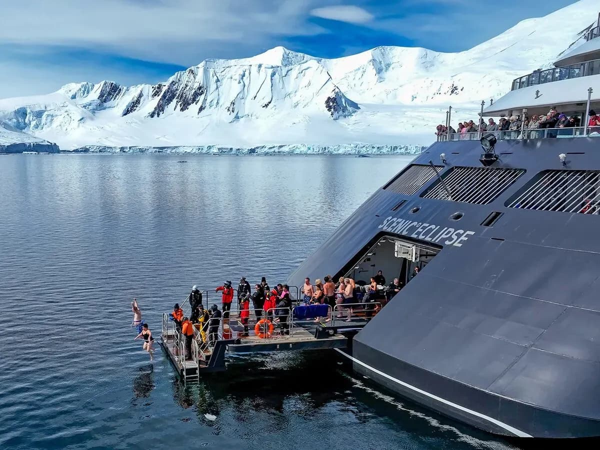 Scenic luxury cruises Antarctica Polar Plunge