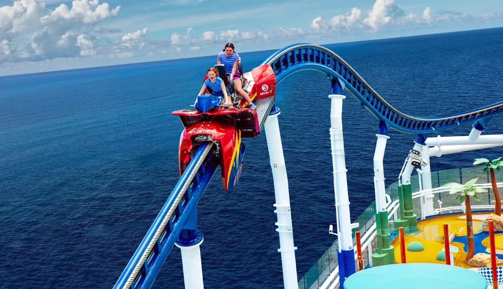 Disney Marvel Landing is Ironcycle Test Run roller coaster - Carnval jubilee bolt