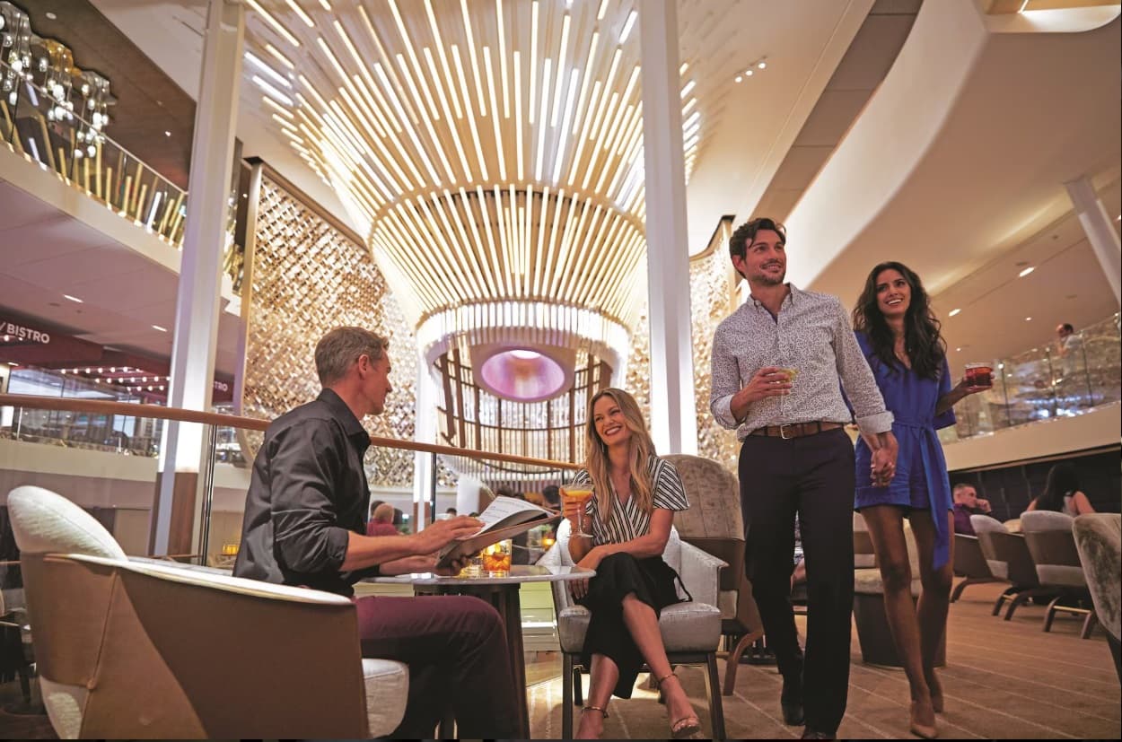 Celebrity Ascent cruise ship  grand plaza - blog