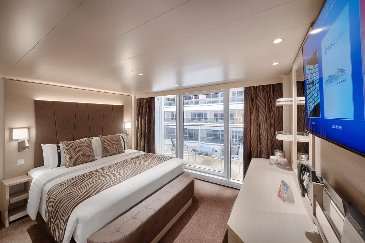 MSC Europa Deluxe Balcony with Promenade View - Msc World America, MSC World Asia
