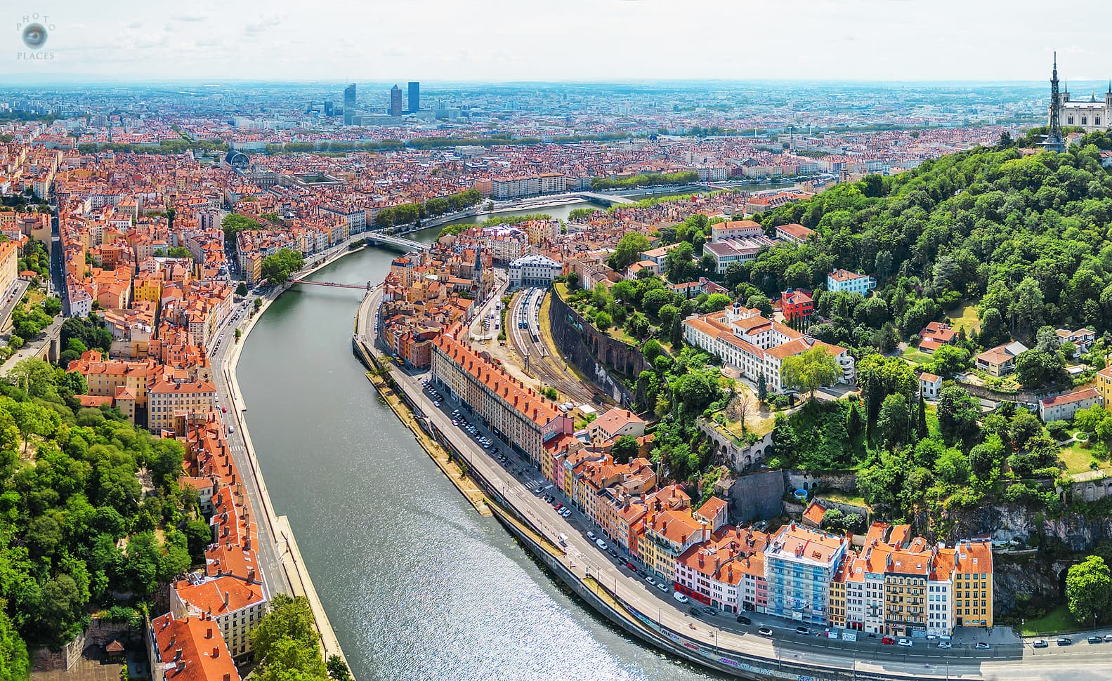 Rhone and Saone river