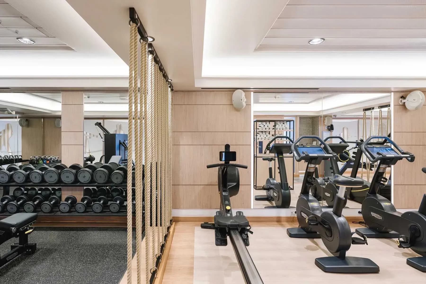MS Roald Amundsen cruise ship gym