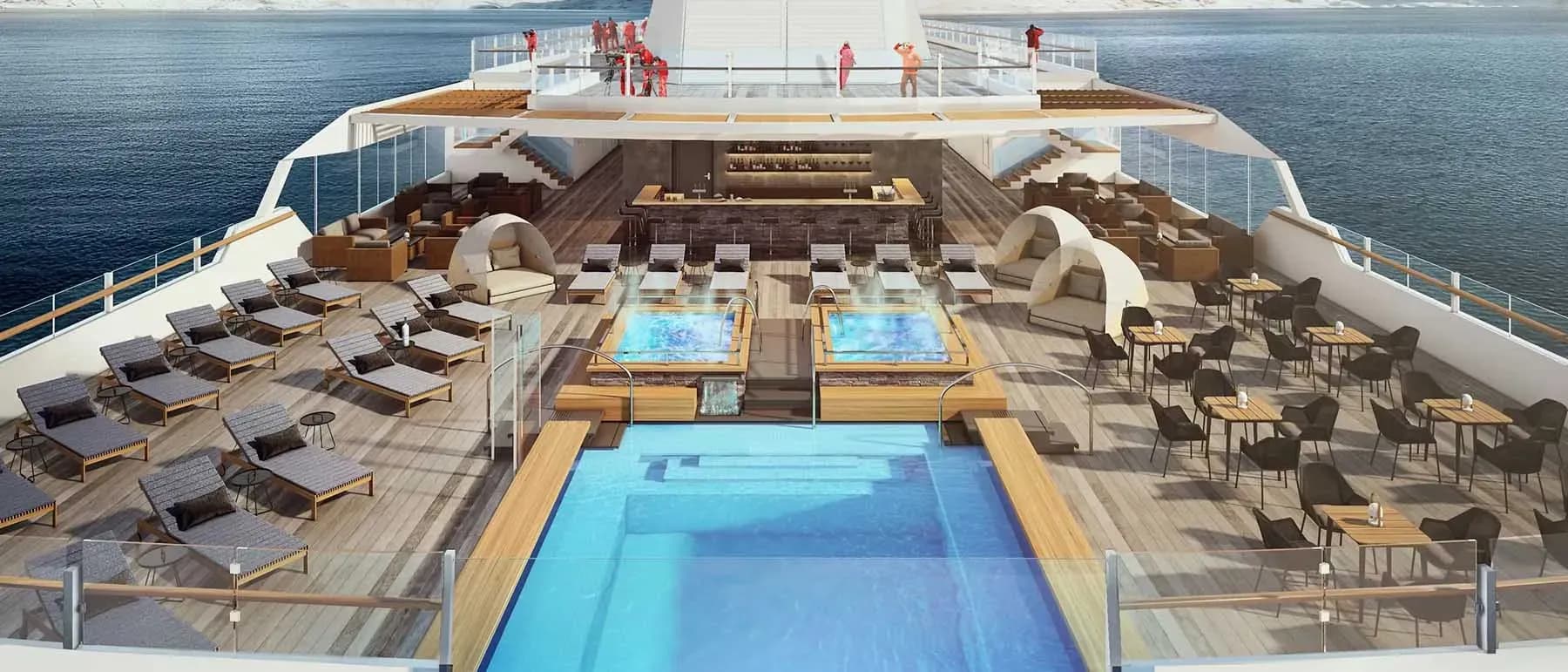 MS Roald Amundsen cruise ship pool