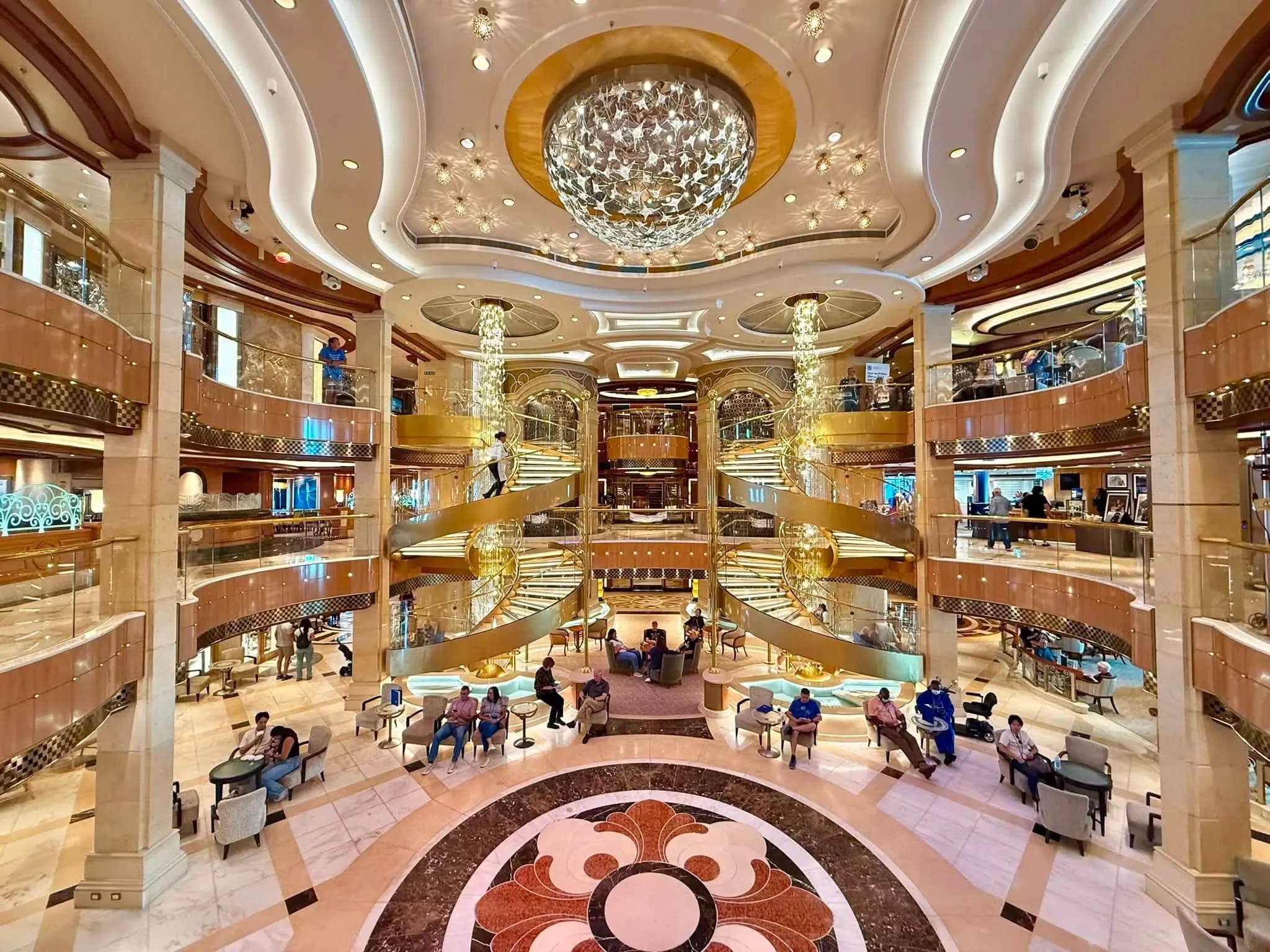 Royal princess cruise ship atrium