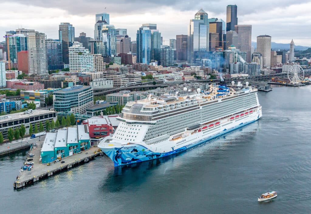 Seattle Cruise port - sail Alaska from Seattle, US