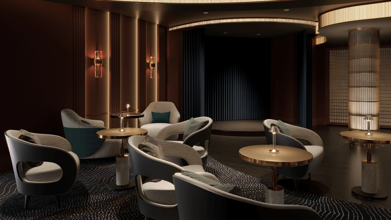 Seven Seas Prestige lounge , Regent cruises