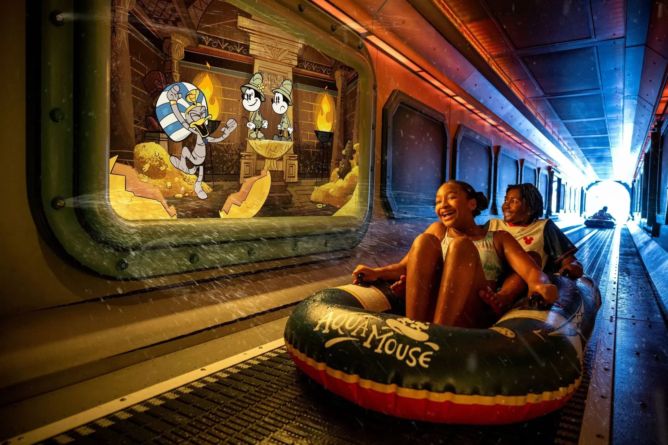 Disney wish Aqua mouse attraction waterpark