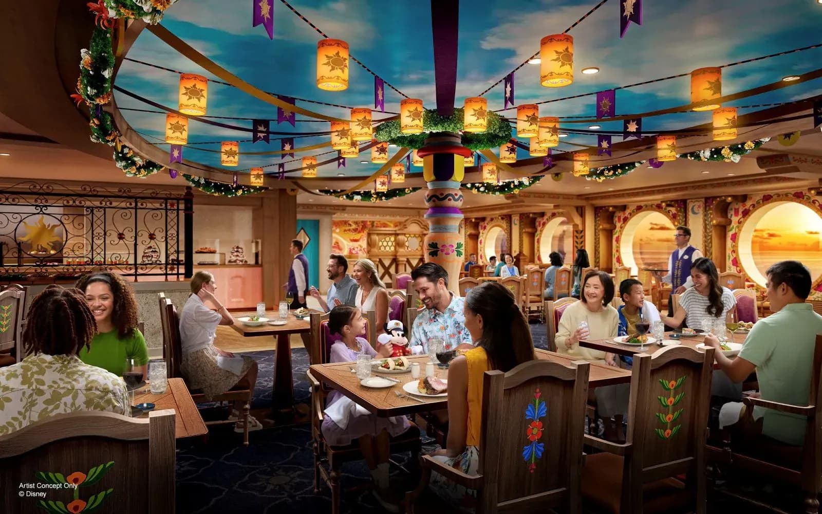 Disney Adventure cruise theme Dining Restaurant