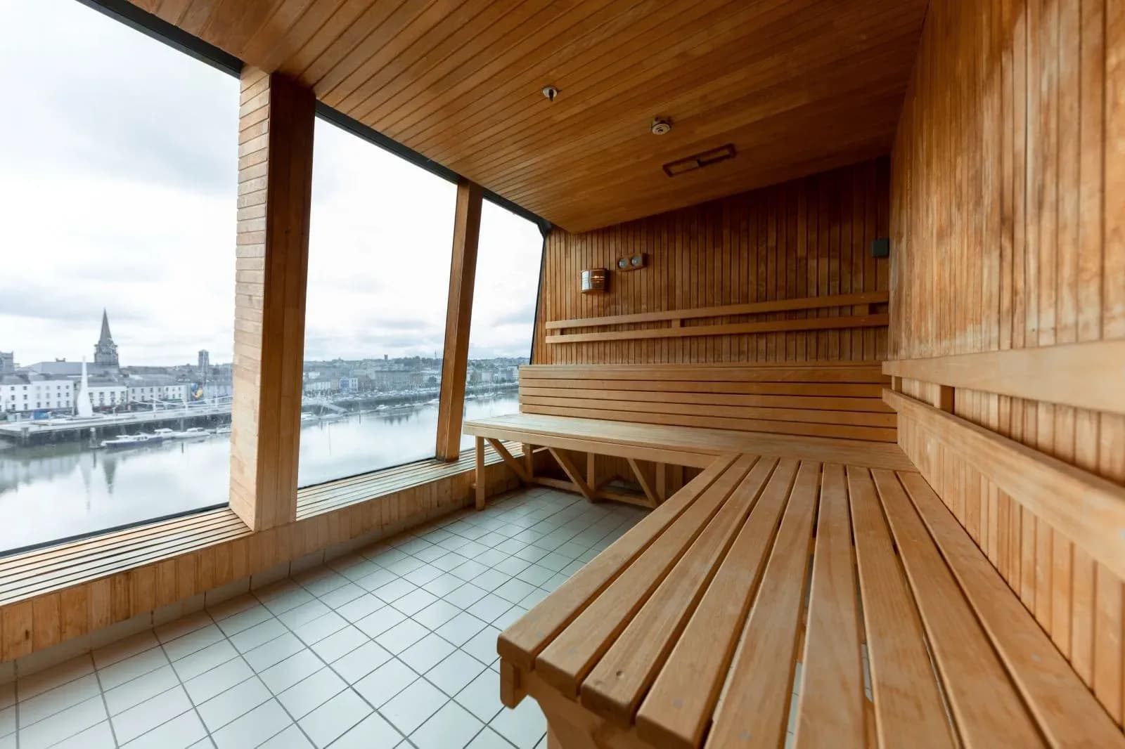 Hurtigruten MS Trollfjord cruise ship sauna