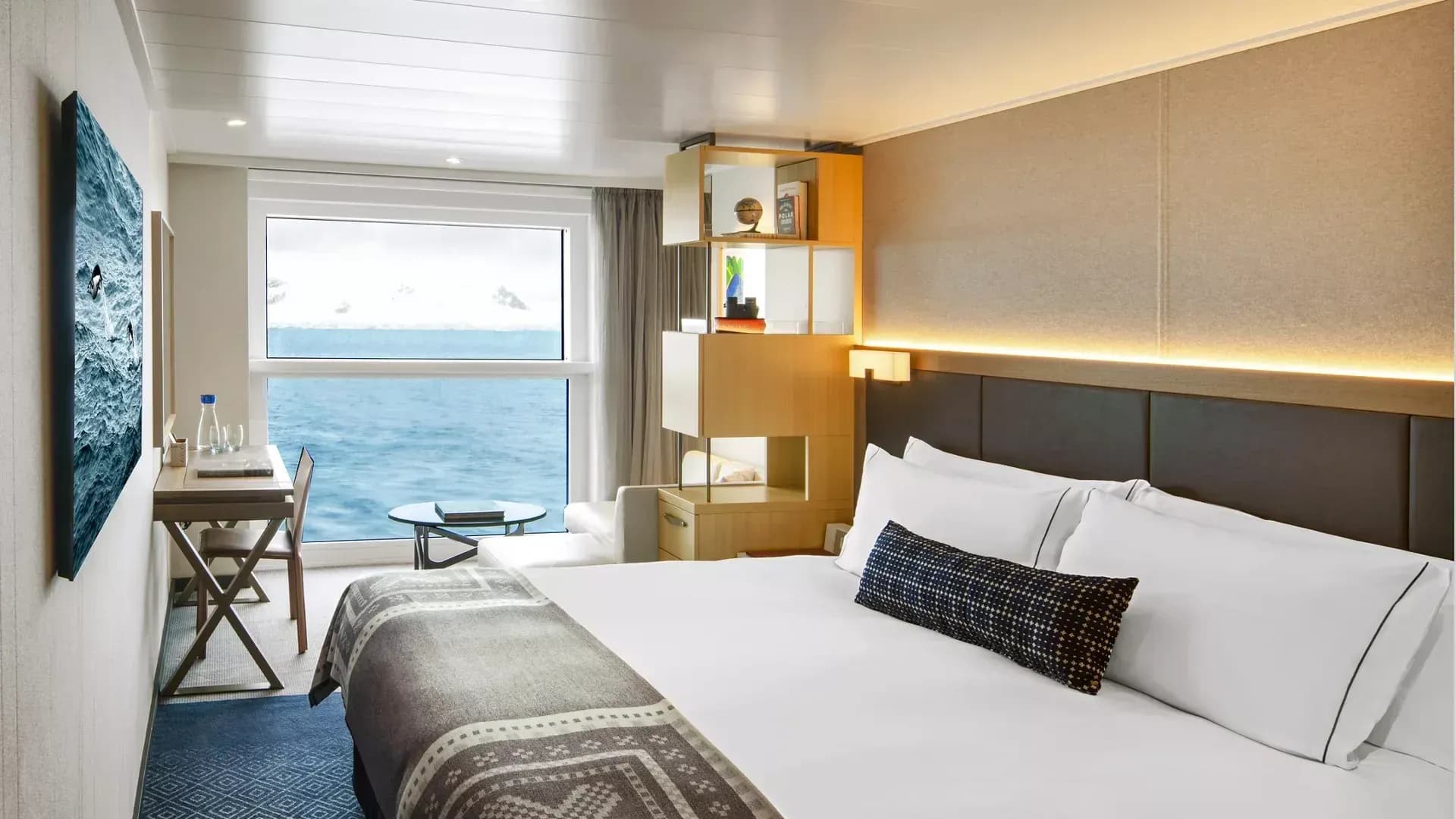 Viking Octantis Nordic Balcony stateroom with polar view